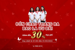 ĐÓN CHÀO THÁNG BA - BAO LA ƯU ĐÃI