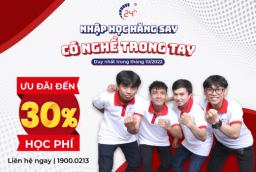 Nhập Học Hăng Say - Có Nghề Trong Tay  - Giảm Đến 30% Học Phí 