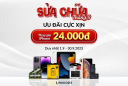 Sửa Chữa Tháng 9 - Ưu Đãi Cực Xịn - Thay pin iPhone giá 24.000 đồng