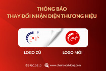 Bệnh Viện Điện Thoại, Laptop 24h thông báo thay đổi nhận diện thương hiệu