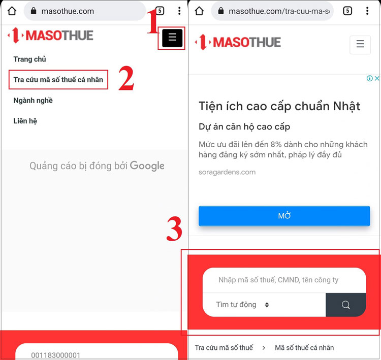 tra cứu mã số thuế 