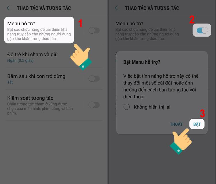 cài đặt phím Home ảo trên Samsung