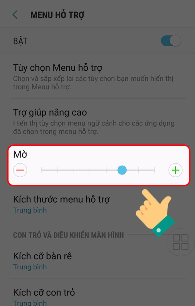 cài đặt phím Home ảo trên Samsung
