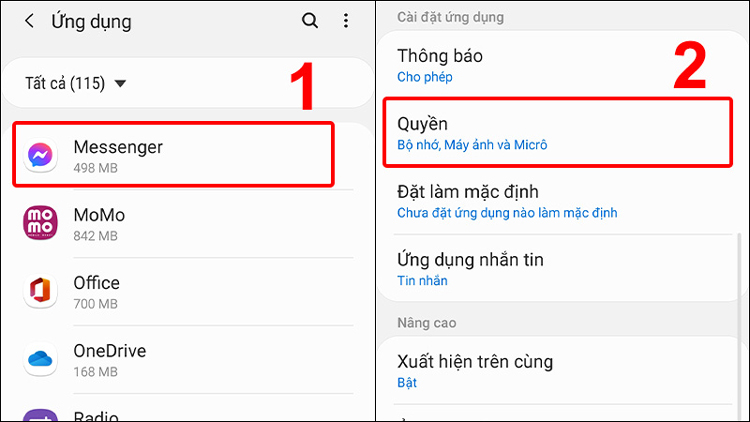 messenger không gửi được ảnh