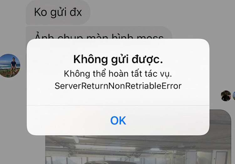 messenger không gửi được ảnh