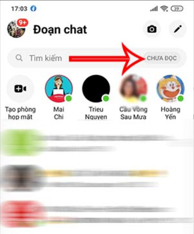 cách lọc tin nhắn trên Messenger