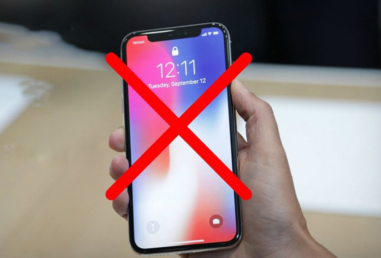 điện thoại iPhone x bị hở màn hình