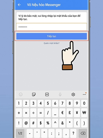 cách vô hiệu hóa messenger