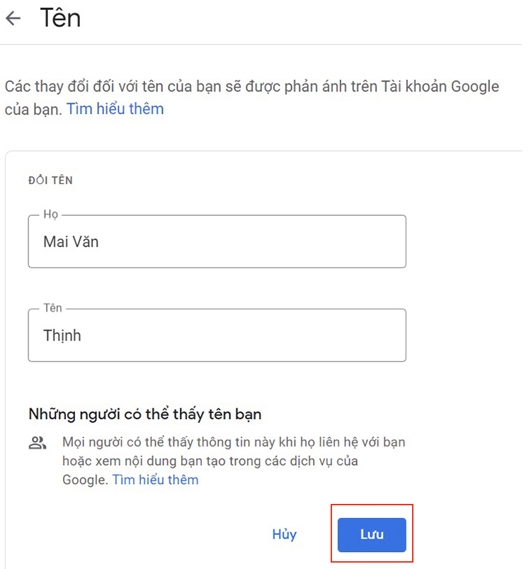 cách đổi tên trên google meet