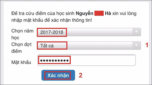 phiếu liên lạc điện tử