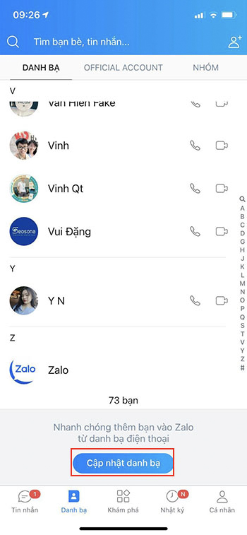 cách đổi tên zalo có số