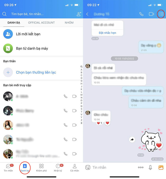 cách đổi tên zalo của người khác