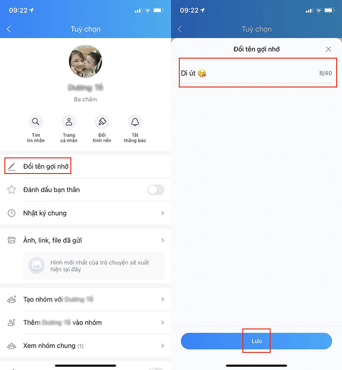 cách đổi tên zalo của người khác trên máy tính