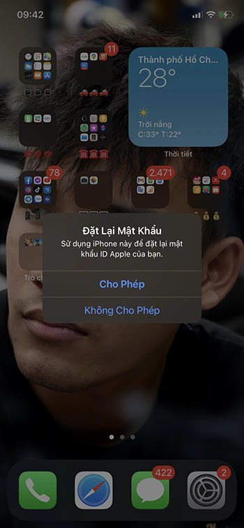 lấy lại mật khẩu icloud