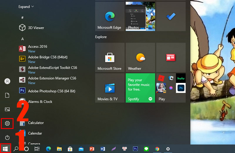 ẩn icon trên desktop Windows 10