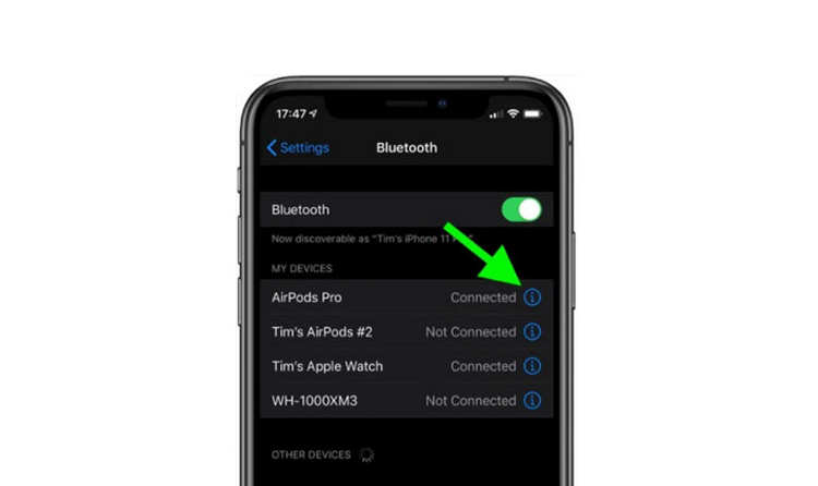 Cách reset AirPods
