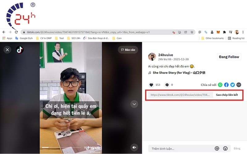 Cách tải video Tiktok bằng SnapTik trên máy tính