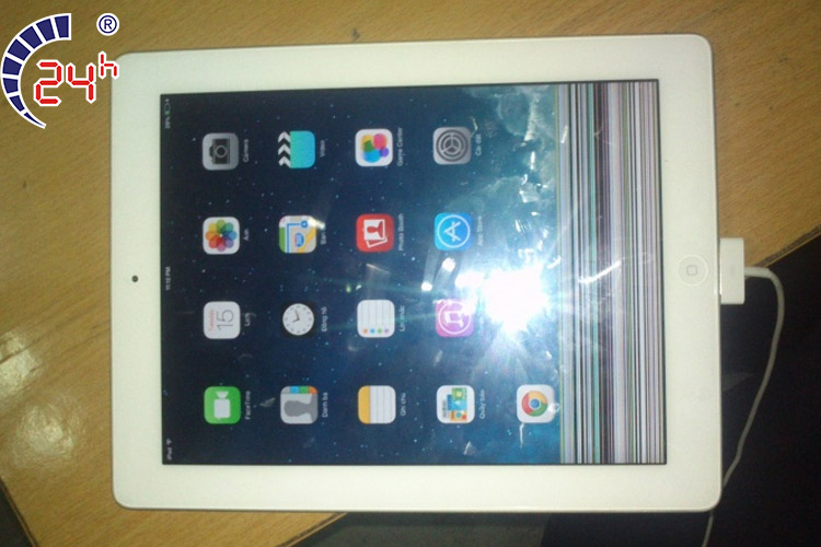 màn hình ipad bị lỗi màu