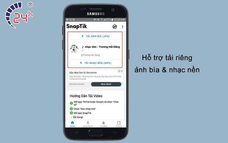 Tải video TikTok không logo