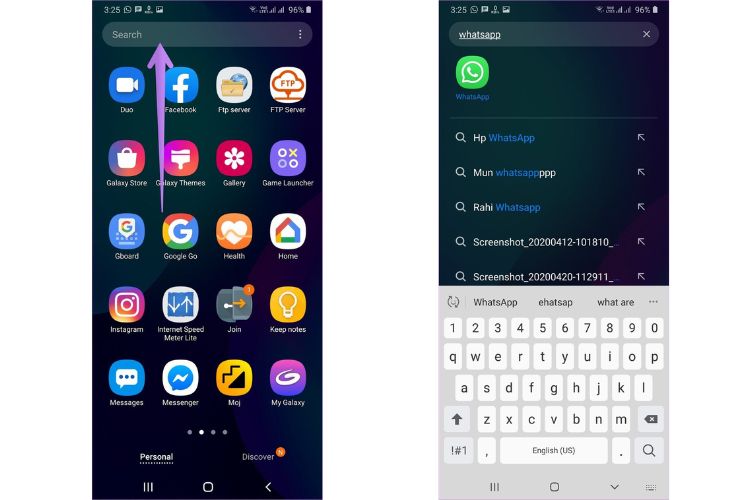 cách ẩn/hiển thị ứng dụng trên samsung