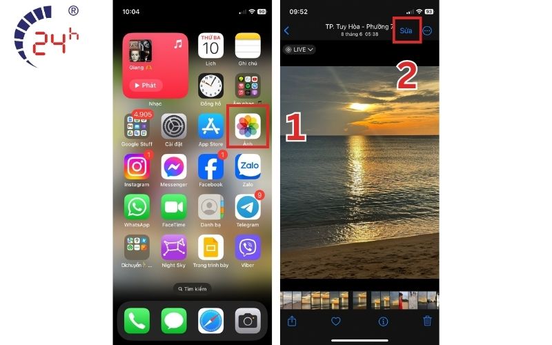 một số công thức chỉnh màu ảnh trên iphone
