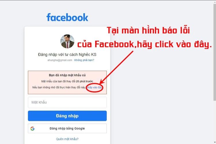 cách lấy lại tài khoản facebook
