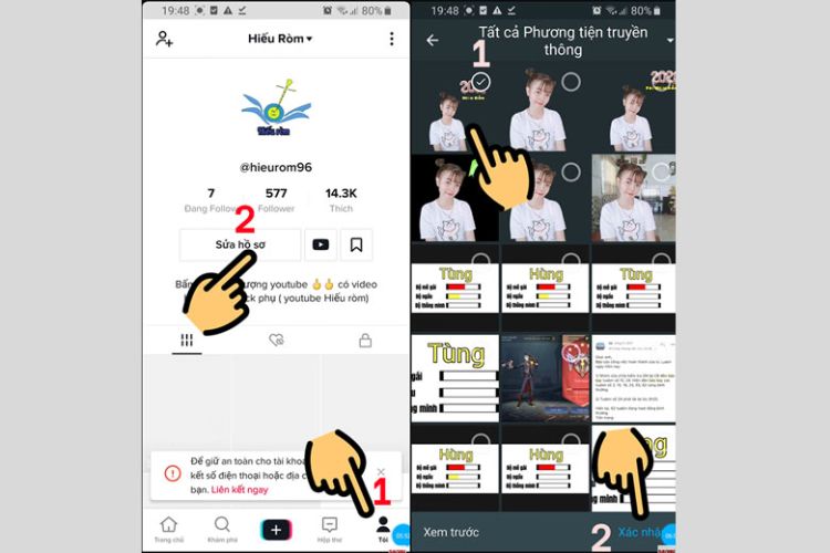 cách làm avatar trong suốt trên tiktok