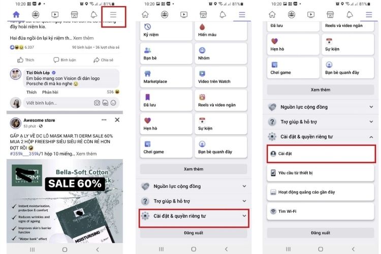 đăng story không bị mờ