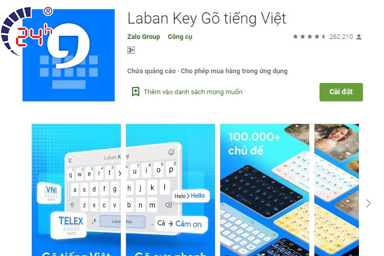 tai ung dung ban phim cho Android