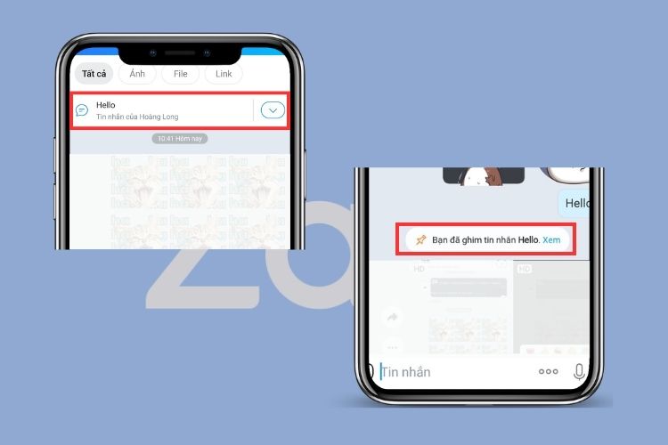 Hướng dẫn ghim tin nhắn Zalo