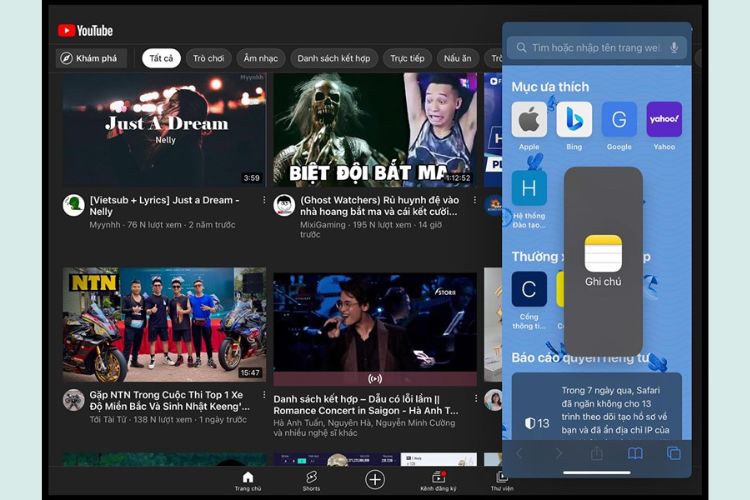 Vậy là các bạn đã thực hiện thành công chia nhiều màn hình trên iPad rồi đấy.
