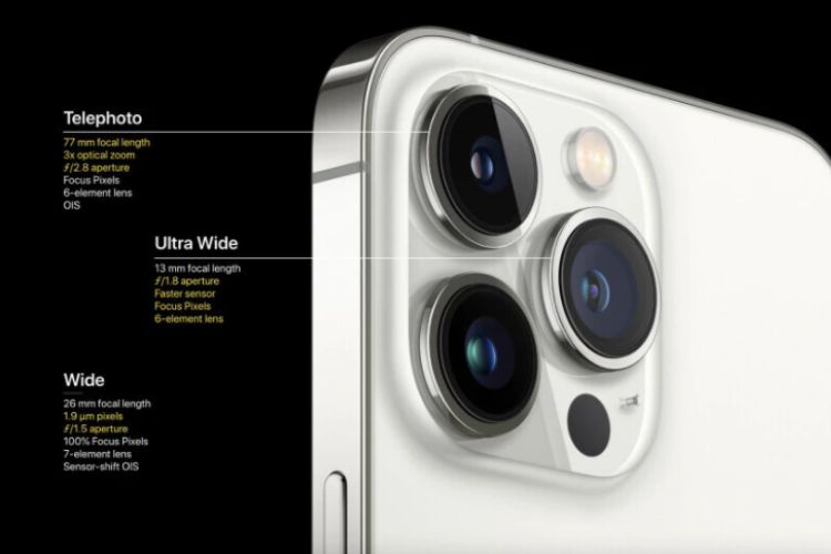 thông số camera của iPhone 13 series
