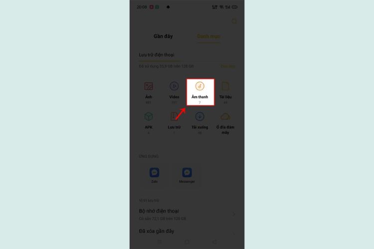 Chọn vào file và thưởng thức bài nhạc