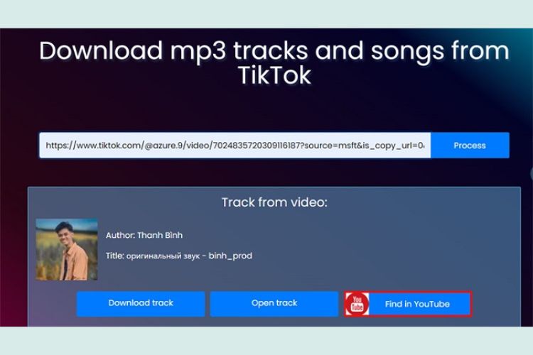 Chọn “Find in YouTube” nếu muốn tìm kiếm nó trên Youtube