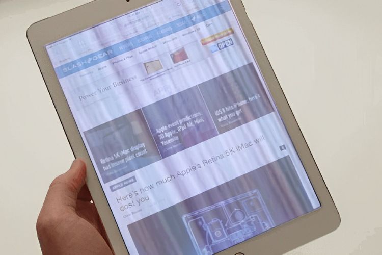 màn hình iPad bị lỗi màn hình