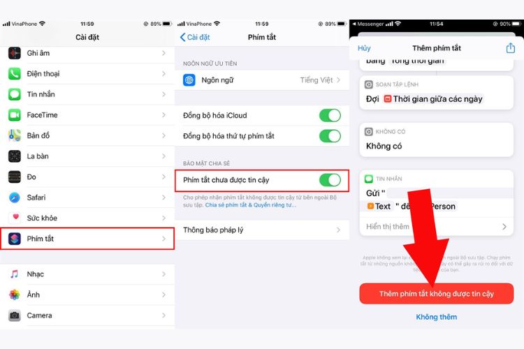 hẹn giờ gửi tin nhắn trên iPhone