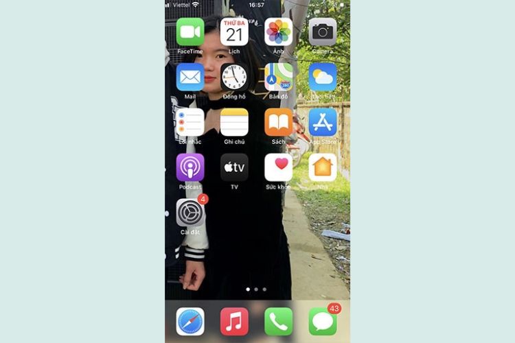 Vào mục Cài đặt (Settings) trên iPhone.