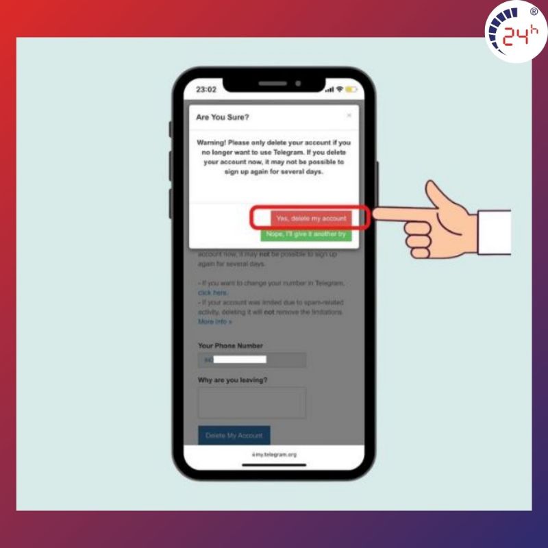 cach xoa tai khoan telegram tren Android