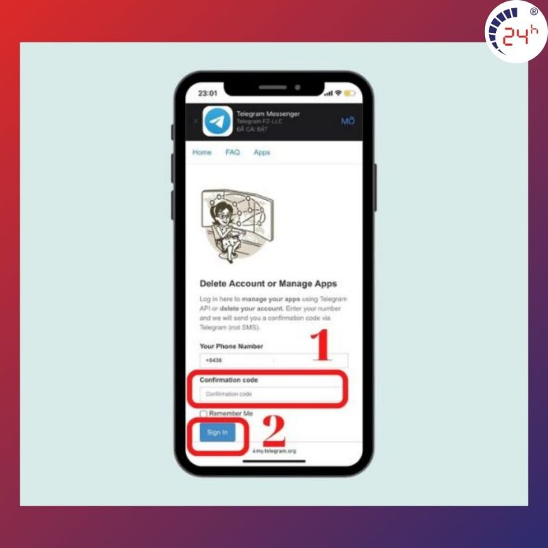 cach xoa tai khoan Telegram vinh vien