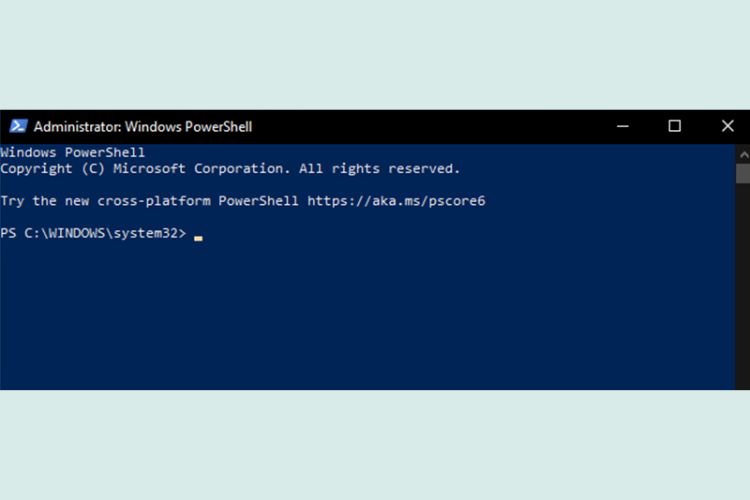 Cửa sổ PowerShell