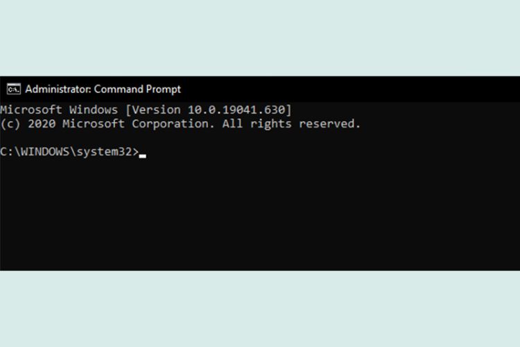 Cửa sổ Command Promt xuất hiện sẽ có giao diện như hình dưới đây.