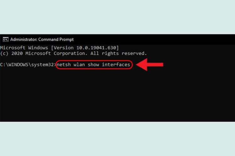 Nhập lệnh vào Command Prompt