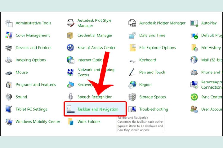Taskbar and Navigation