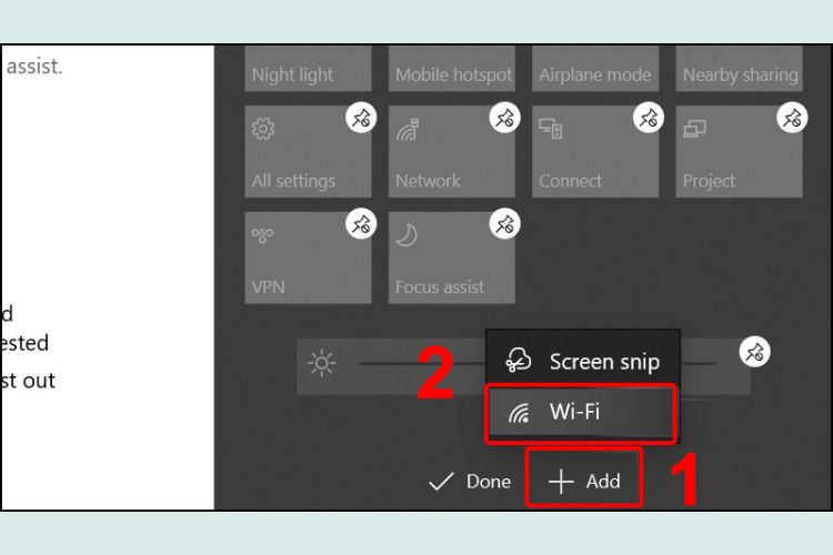 Nhấn vào Add > Chọn Wi-Fi