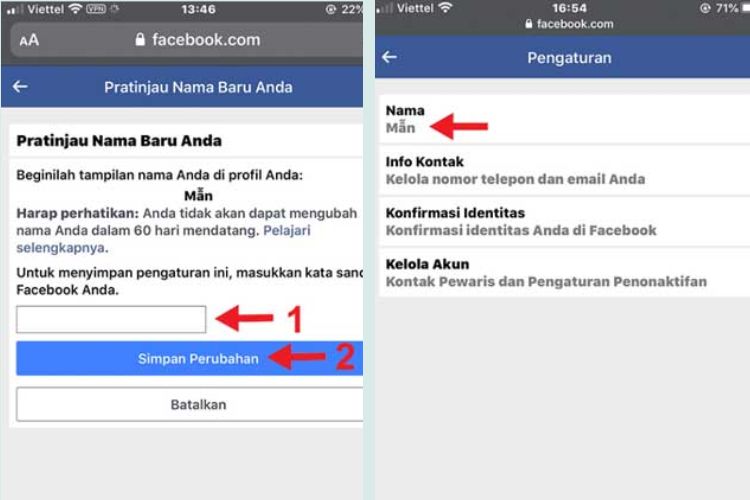 Bạn nhập mật khẩu của tài khoản Facebook vào 