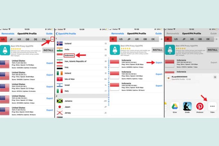Bạn mở ứng dụng Best VPN Proxy OvpnSpider