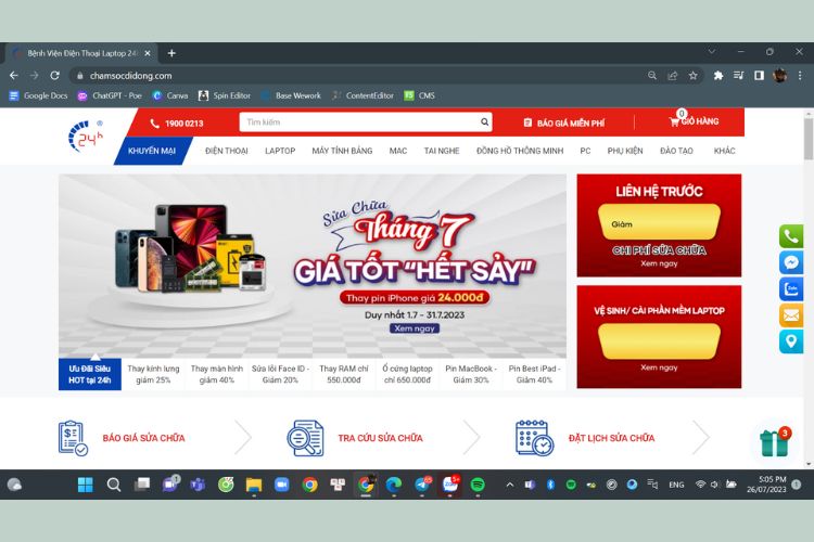 Hiển thị kết quả