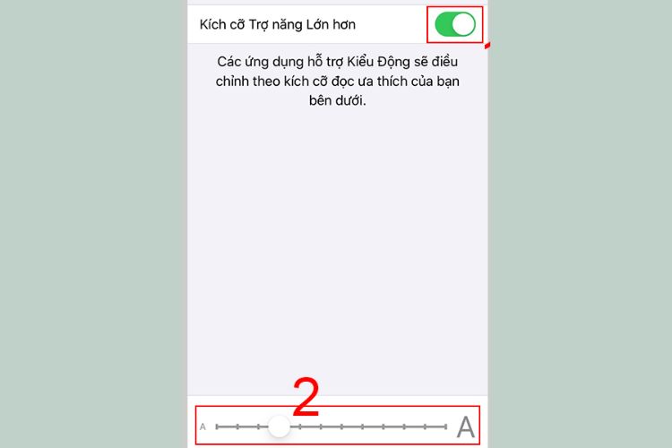 cỡ chữ iphone