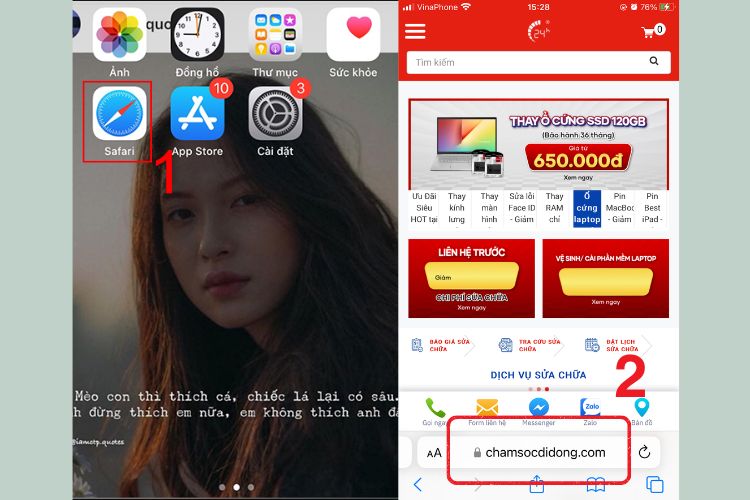 cách chỉnh cỡ chữ trên iphone