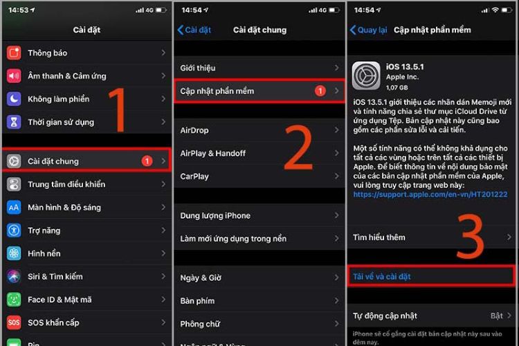 Cập nhật hệ điều hành iOS mới nhất 